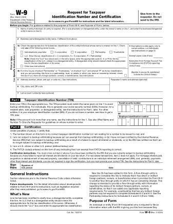 W-9 (Rev. March 2024)
